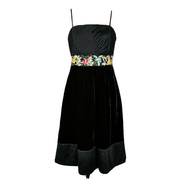 Floreat Dresses & Skirts - Anthropologie Floreat Evening Enchantment embroidered velvet Dress